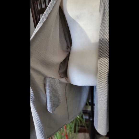 NWT Anthropologie Donni Relaxed Gray Open Front Cardigan (Size OSFA) - Picture 5 of 6